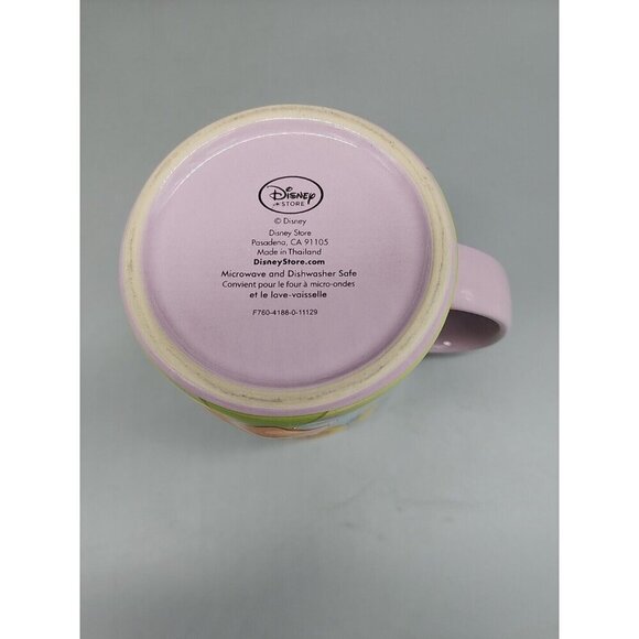 Disney 3D Tinkerbell Large Coffee Mug Purple Lilac Mad Face Crossed Arms - Picture 5 of 6
